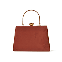 Rose Gold Crystal Embellished Clutch Bag with Chain Strap