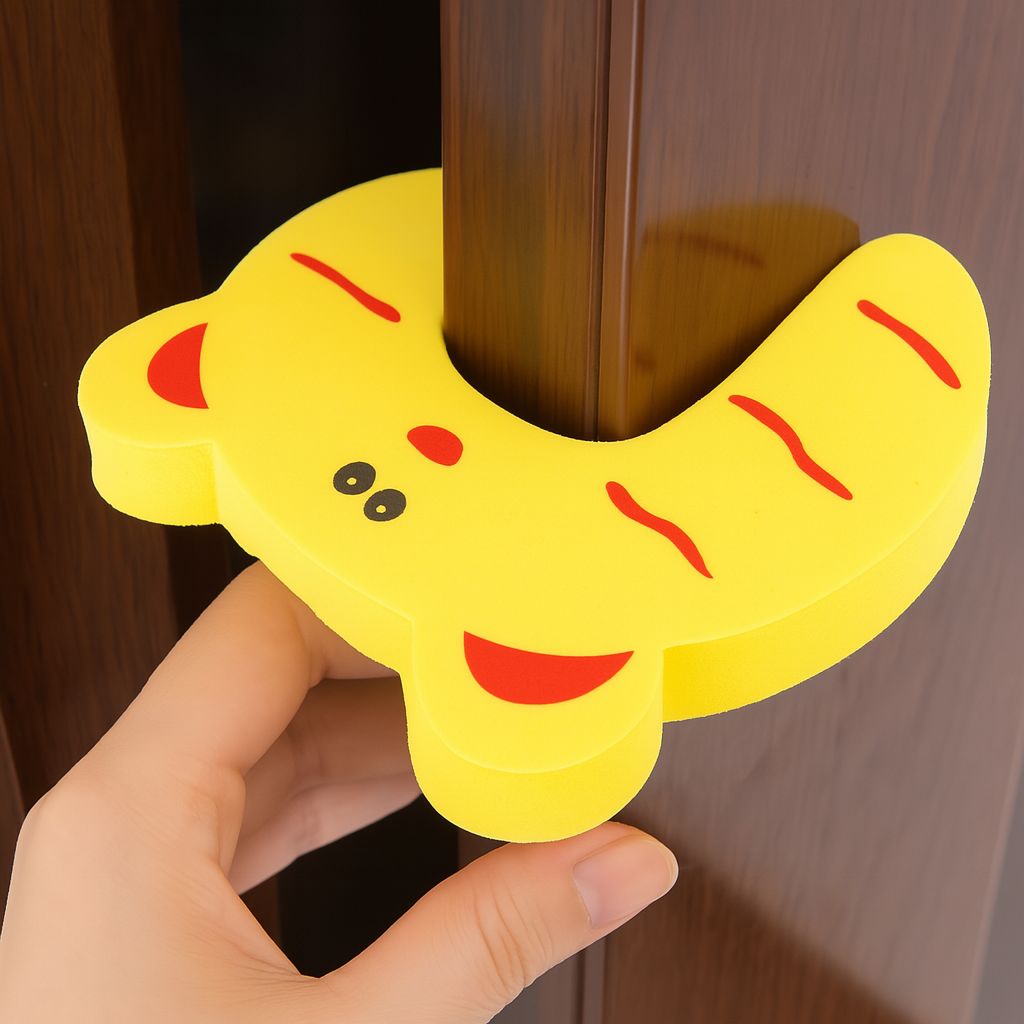 Child Safety Door Stopper – Soft Foam Pinch Guard, Pack of 3 (Assorted Designs) Child Safety Door Stopper – Soft Foam Pinch Guard, Pack of 3 (Assorted Designs)