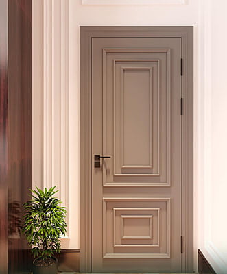 Modern Sophistication 3D HDHMR Moulding Door in Taupe Modern Sophistication 3D HDHMR Moulding Door in Taupe