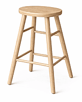 Scott Wooden Seat Bar Stool