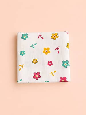 Organic Muslin Swaddle Wrap (100x100 cm) – Petal Pop