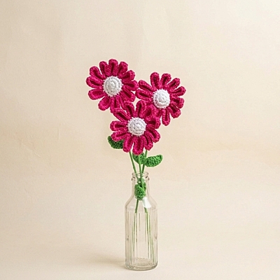 Daisy Large Flower Dark Pink