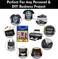 Tshirt Transfer Inkjet Photo Paper Dark Fabrics A4 x 5 Sheets (Make Custom T-Shirts at Home! As Simple as 1-2-3) (Dark) Tshirt Transfer Inkjet Photo Paper Dark Fabrics A4 x 5 Sheets (Make Custom T-Shirts at Home! As Simple as 1-2-3) (Dark)