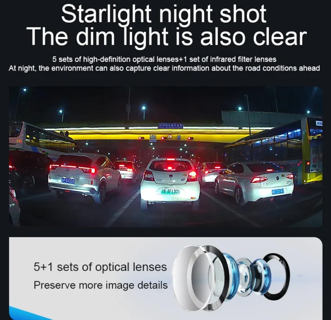 Dash Cam (SY-308 PRO) 2K WiFi , G-Sensor, GPS Support, Time-Lapse & Loop Recording, Motion Detection, Compact Car Camera Dash Cam (SY-308 PRO) 2K WiFi , G-Sensor, GPS Support, Time-Lapse & Loop Recording, Motion Detection, Compact Car Camera