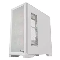 Dawg Y 720 White ARGB ATX Mid Tower Case – Tempered Glass | High Airflow | ARGB