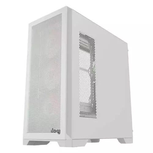 Dawg Y 720 White ARGB ATX Mid Tower Case – Tempered Glass | High Airflow | ARGB