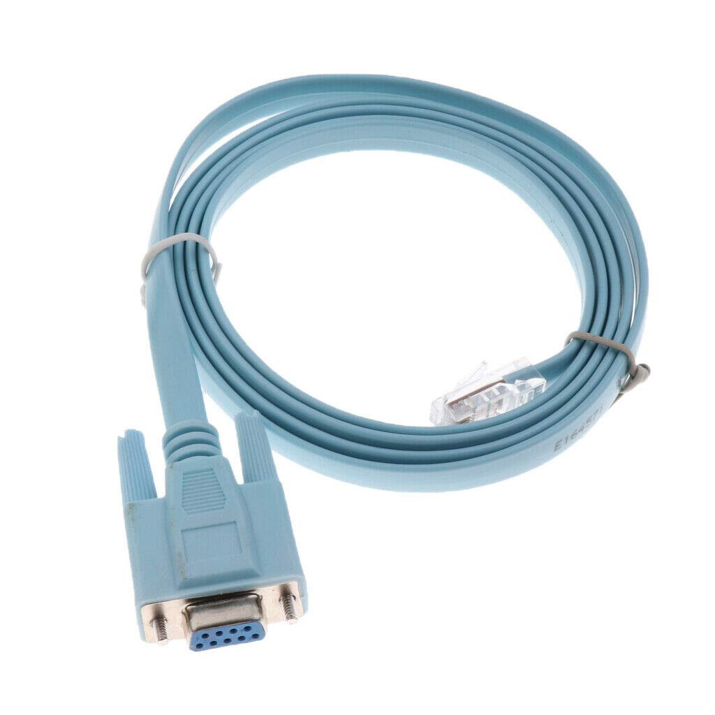 Rj-45 Male Console Cable, Debug Line, Compatible with Cisco, Routers/Switches for Laptop in Windows, Mac, Linux-1.8m (Blue) Rj-45 Male Console Cable, Debug Line, Compatible with Cisco, Routers/Switches for Laptop in Windows, Mac, Linux-1.8m (Blue)