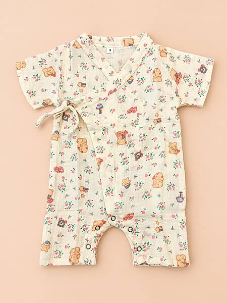 Maple - Muslin Kimono Rompers Maple - Muslin Kimono Rompers