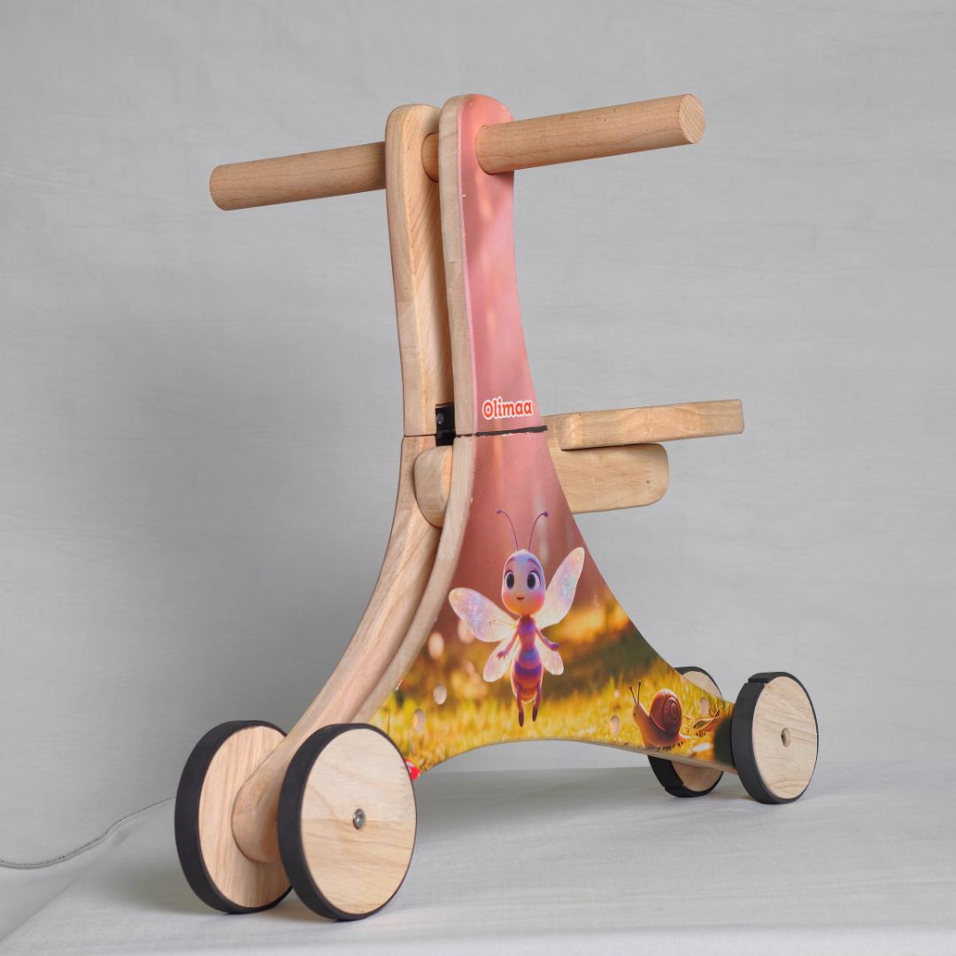 3-in-1 Wooden Baby Push Walker/ Balance Cycle / Push Scooter - Olima 3-in-1 Wooden Baby Push Walker/ Balance Cycle / Push Scooter - Olima