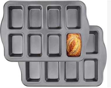 Mini Loaf Pans Nonstick 8 cavity