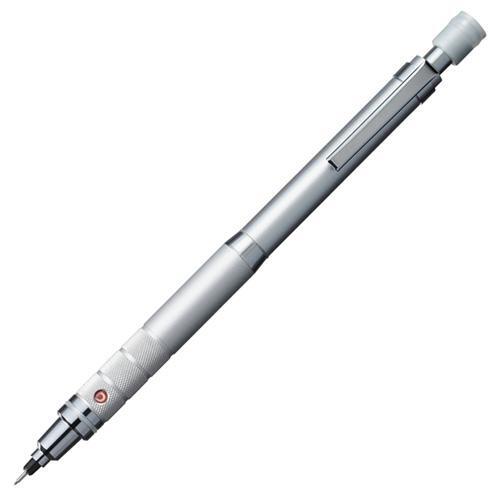 MITSUBISHI UNI KURUTOGA ROULETTE MECHANICAL PENCIL, 0.5MM, SILVER