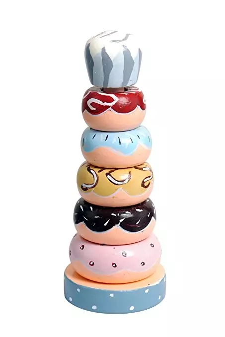 Organic Wooden Doughnut Stacker