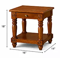 Luis Single Drawer Bedside Table