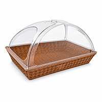 RECT BREAD BASKET W COVER