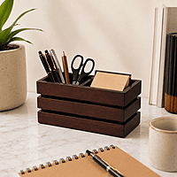 Wooden Dual Compartment Organiser