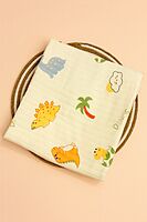 2-Layer Muslin Baby Blanket – 85x85 cm - Red Blossom Comforter