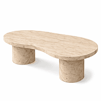 Melena Premium Travertine Marble Coffee Table
