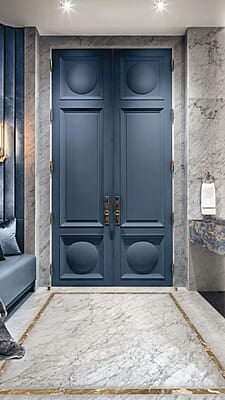 Royal Blue Double HDHMR Moulding Door
