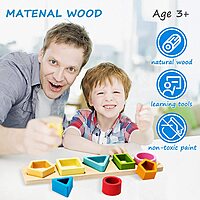 Channapatna Toys Wooden Geometric Shape Sorter