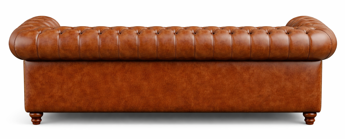 Marvel Chesterfield Premium Leather Three Seater Sofa