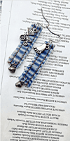 Denim Earrings