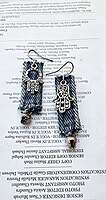 Denim Earrings