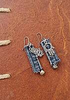 Denim Earrings