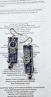 Denim Earrings