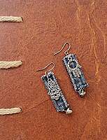 Denim Earrings