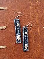 Denim Earrings