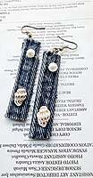 Denim Earrings