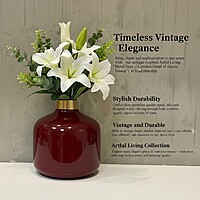 Deep Maroon Vase