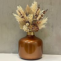 Copper Orange Vase