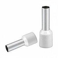 0.5 sq.mm Ferrule Copper Crimp Connector – Insulated Cord Pin End Terminal (White) Pack of 10