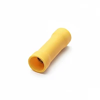 BV-5 Insulated Straight Butt Connector Electrical Wire Crimp Terminals (Pack of 10) Yellow for (4-6sqmm)