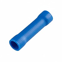 BV-2 Insulated Straight Butt Connector Electrical Wire Crimp Terminals (Pack of 10) BLUE for (1.5-2.5 sqmm)