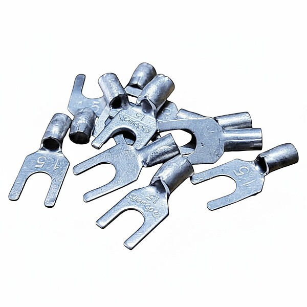 1.5 sq.mm Cable Connector Lug Non Insulated Fork Crimp Terminal - 1 Nos | HF-7249