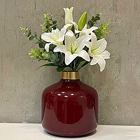 Deep Maroon Vase