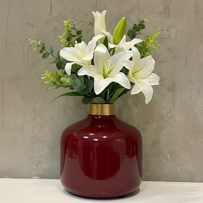 Deep Maroon Vase