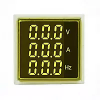 AC Voltage Current Frequency LED Display Meter 500V, 0-100A,0-50Hz (RED)