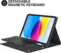 Portronics PADMATE Wireless Keyboard Case for iPad (10th Gen) | Bluetooth, Magnetic Attachment, Multi-Colour Backlight, Built-in Trackpad, Ultra-Slim Foldable Design, iPadOS Shortcuts Portronics PADMATE Wireless Keyboard Case for iPad (10th Gen) | Bluetooth, Magnetic Attachment, Multi-Colour Backlight, Built-in Trackpad, Ultra-Slim Foldable Design, iPadOS Shortcuts