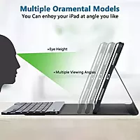Portronics PADMATE Wireless Keyboard Case for iPad (10th Gen) | Bluetooth, Magnetic Attachment, Multi-Colour Backlight, Built-in Trackpad, Ultra-Slim Foldable Design, iPadOS Shortcuts Portronics PADMATE Wireless Keyboard Case for iPad (10th Gen) | Bluetooth, Magnetic Attachment, Multi-Colour Backlight, Built-in Trackpad, Ultra-Slim Foldable Design, iPadOS Shortcuts