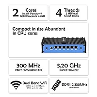 Intel Pentium Gold 4415U 6 LAN Pro