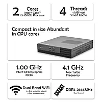 Intel i3-10110U Mini PC – 10th Gen Dual Core Processor, Dual 4K Display, HDMI, USB 3.2 & Wi-Fi | SmartDeskPC