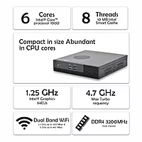 Intel i3-100U Mini PC – Compact Desktop Computer with Dual Core Processor, SSD Storage & Wi-Fi 5 | SmartDeskPC