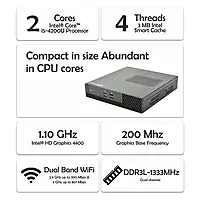 Intel i5-4200U Mini PC – Dual Core Processor, Full HD Display Support, HDMI, USB 3.0 & Wi-Fi | SmartDeskPC