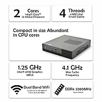 Intel i3-1115G4 Mini PC – 11th Gen Dual Core Processor, Dual 4K Display, HDMI, USB 3.2 & Wi-Fi 5 | SmartDeskPC