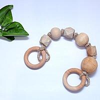 Wooden Grasping Beads – Sensory & Motor Skill Development Toy for Infants