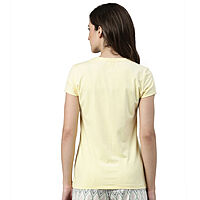 Enamor Essentials Womens Short Sleeve Crew Neck Slim Fit Stretch Cotton Tee - E047