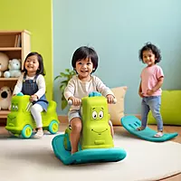 All-in-One Rider, Rocker & Balance Board – Green